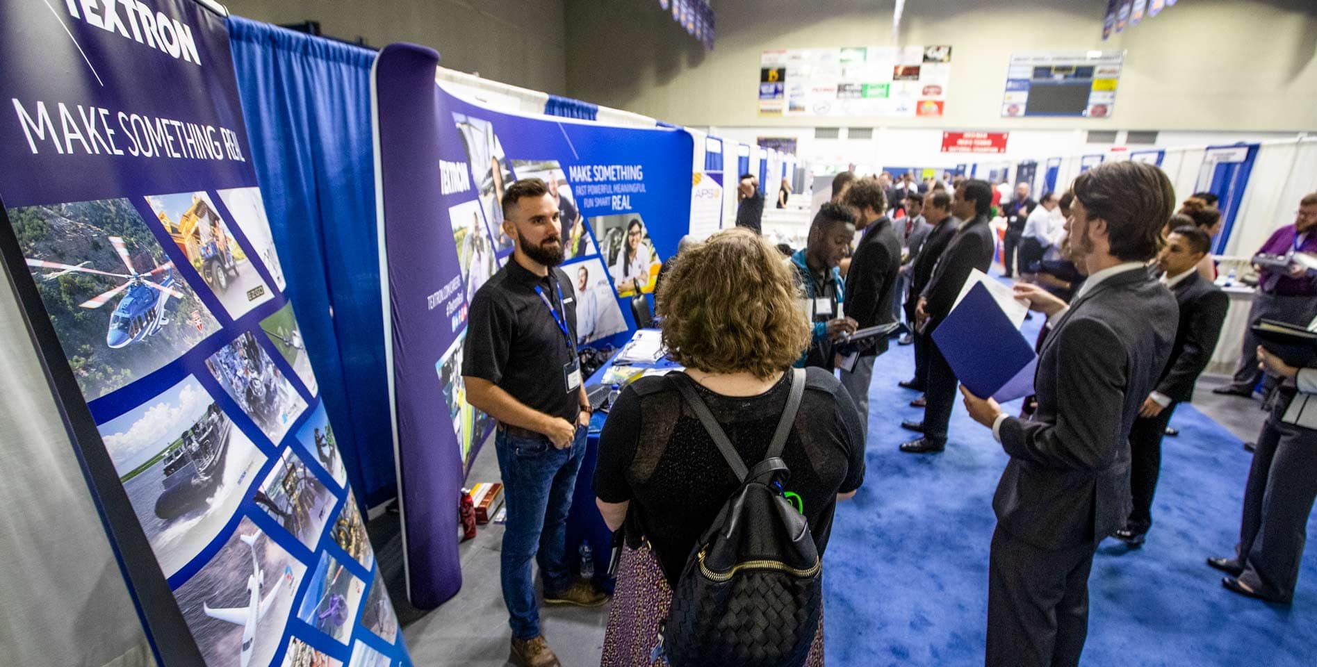 Employers, Students, and Alumni meet at the Industry / Career Expo