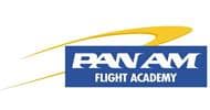 Pan Am Flight Academy Logo with a yellow swish