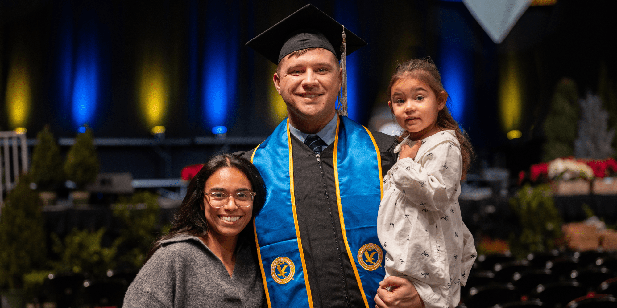 Dustin Foote and his family at graduation.
