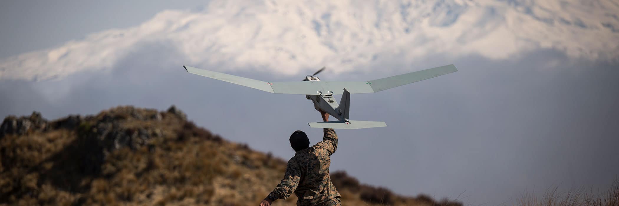 UAS drone on grass field